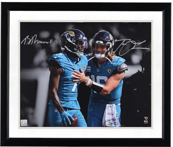 Trevor Lawrence & Brian Thomas Jr Signed 16 x 20 Photo | Jaguars