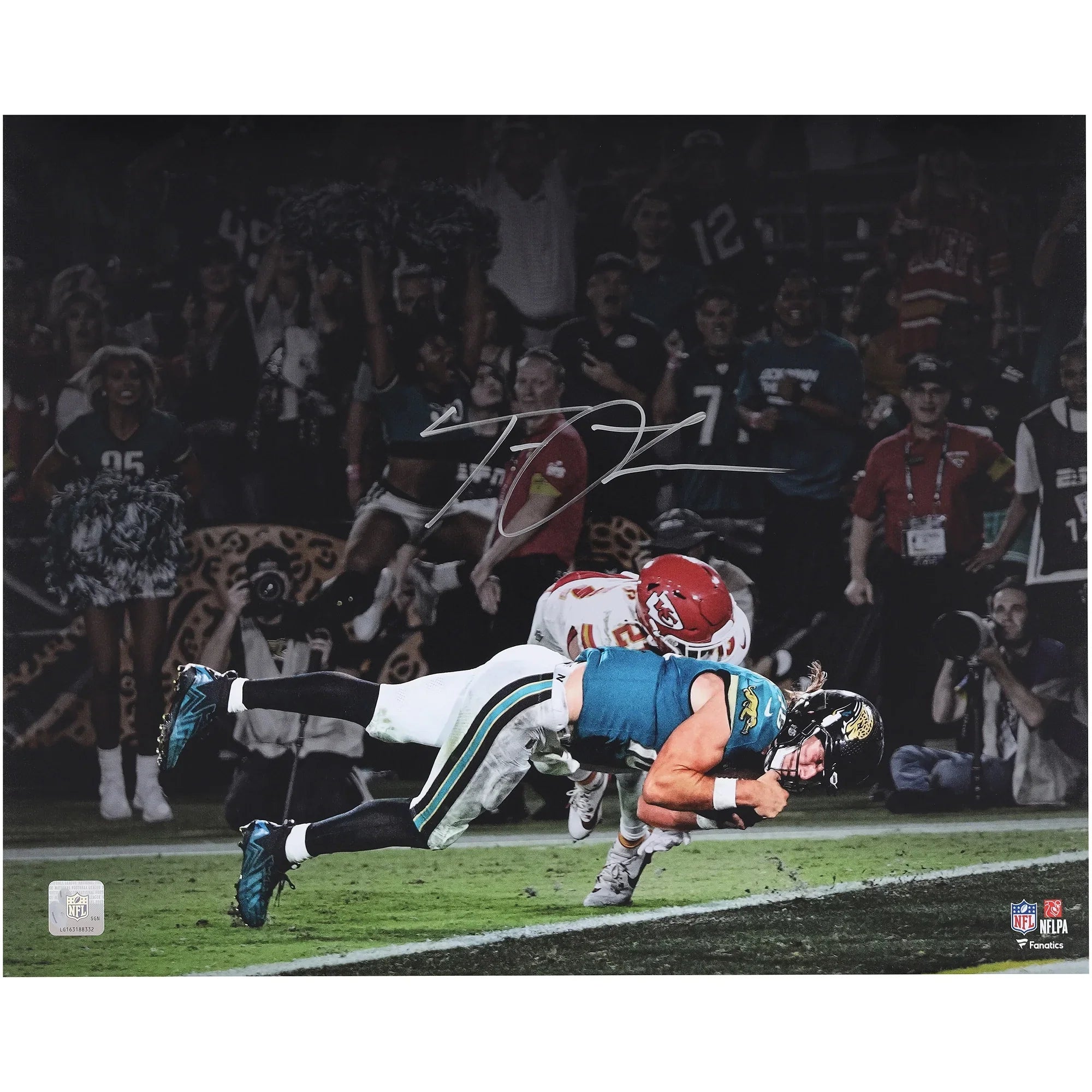 Trevor Lawrence Signed 16 x 20 Photograph | Game-Winning TD vs Chiefs