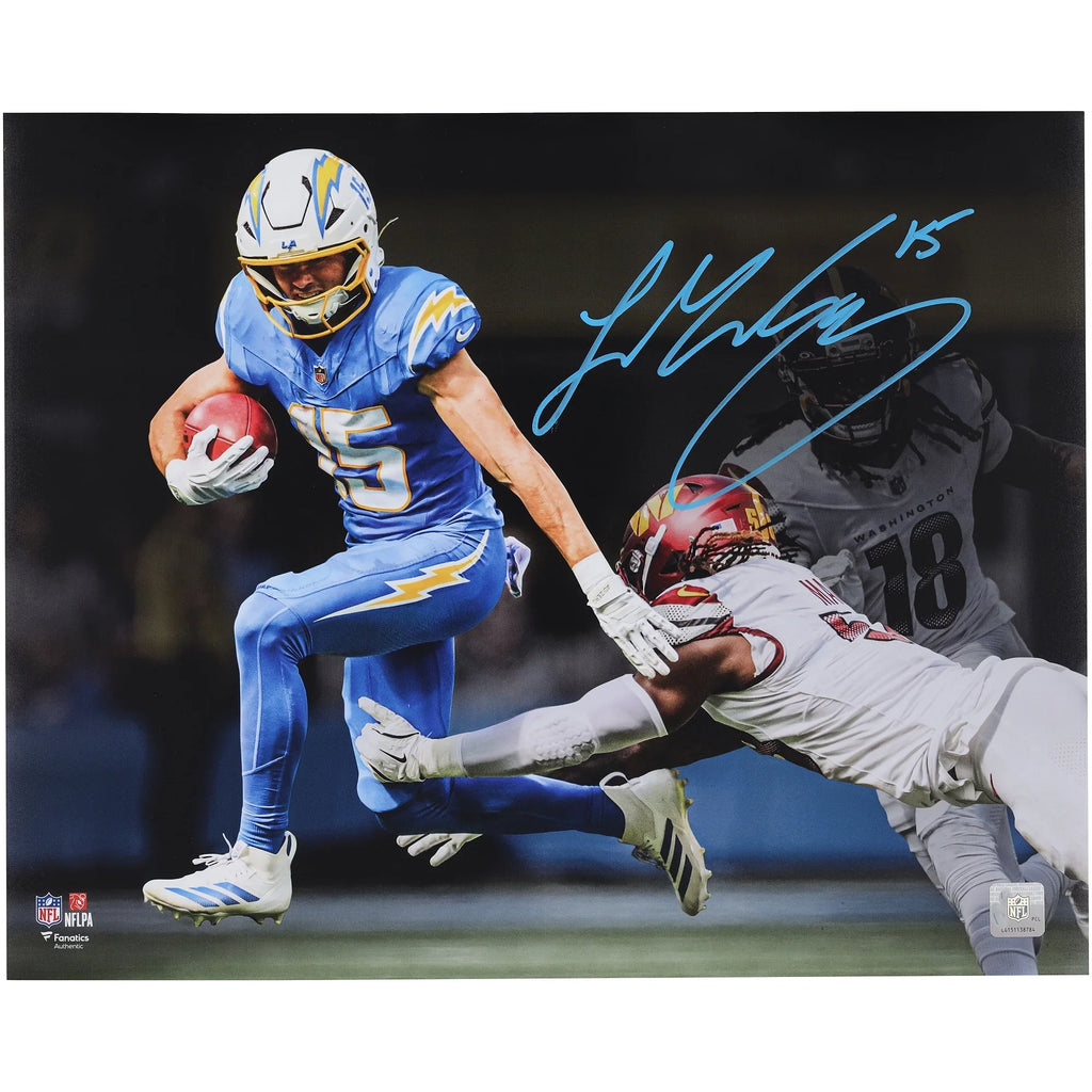 Ladd McConkey Signed 16 x 20 Photograph | Los Angeles Chargers