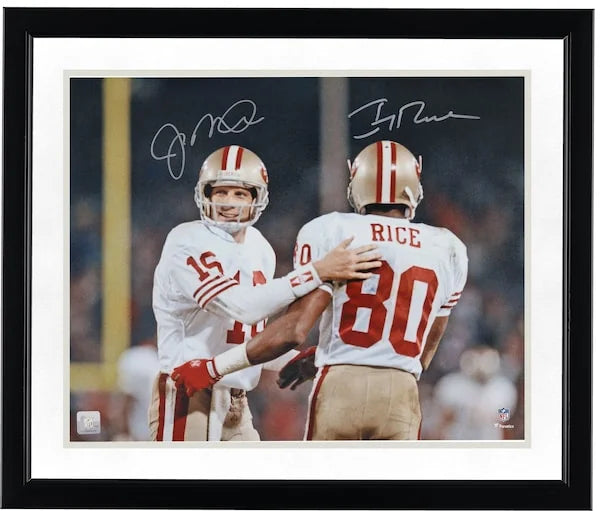 Joe Montana & Jerry Rice Signed 49ers 16 x 20 Photo | Authenticated