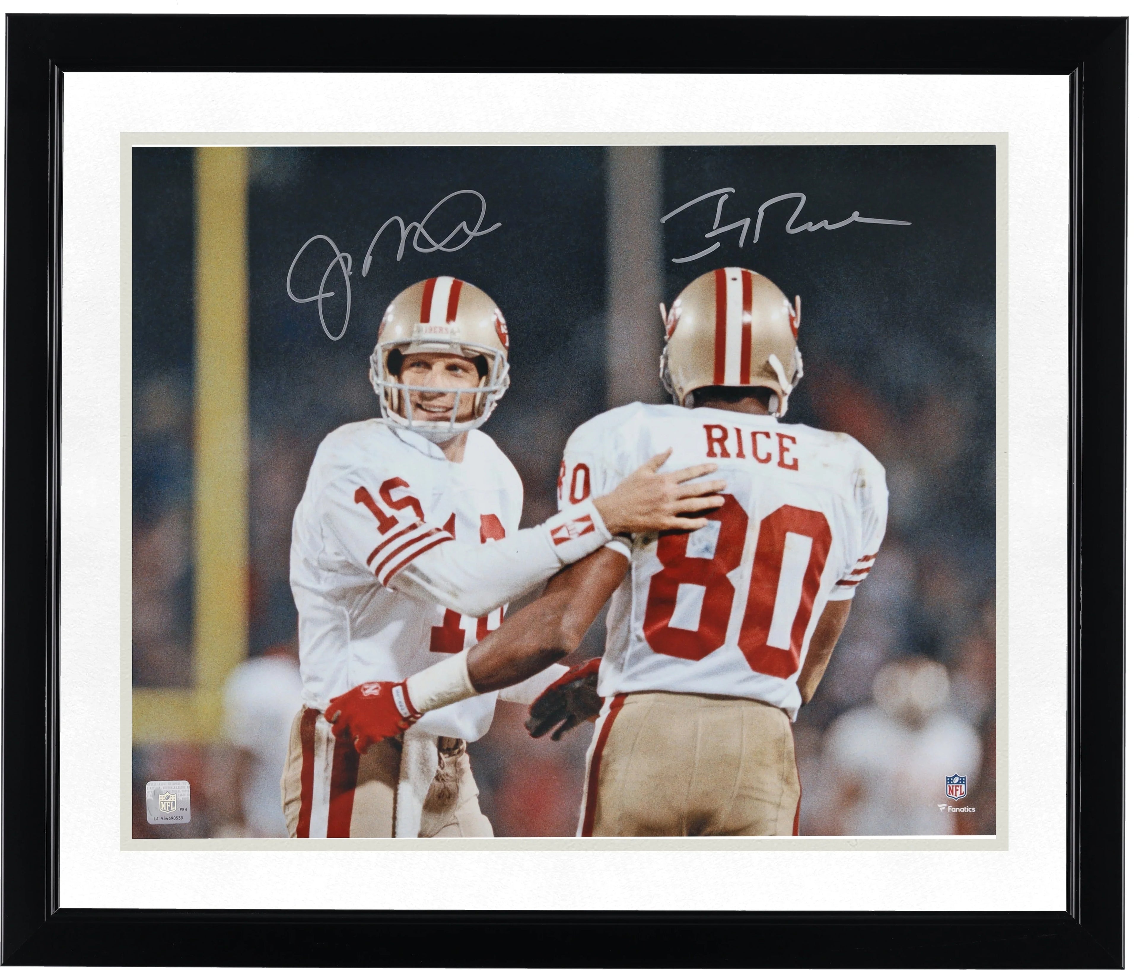 Joe Montana & Jerry Rice Signed 49ers 16 x 20 Photo | Authenticated