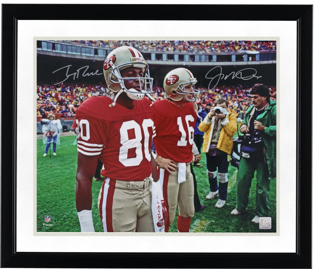 Joe Montana and Jerry Rice Signed 49ers 16 x 20 Photo | Authenticated