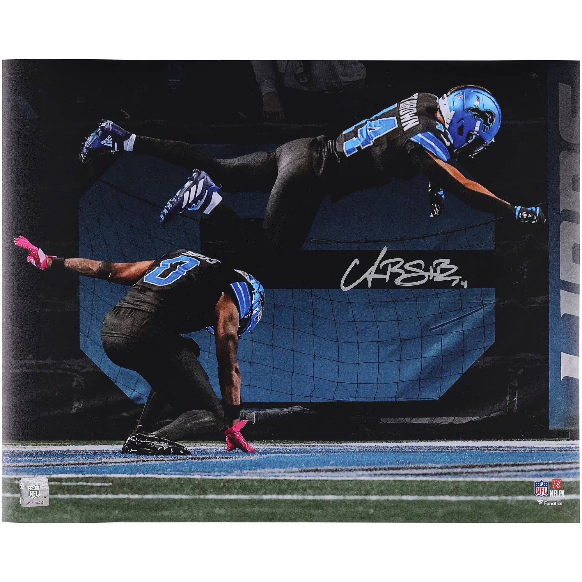Amon-Ra St. Brown Signed 16 x 20 Touchdown Celebration Photo | Lions