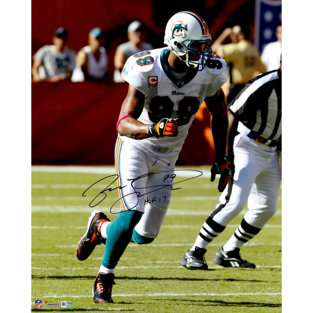 Jason Taylor Signed 16 x 20 Photograph | Miami Dolphins HOF 17