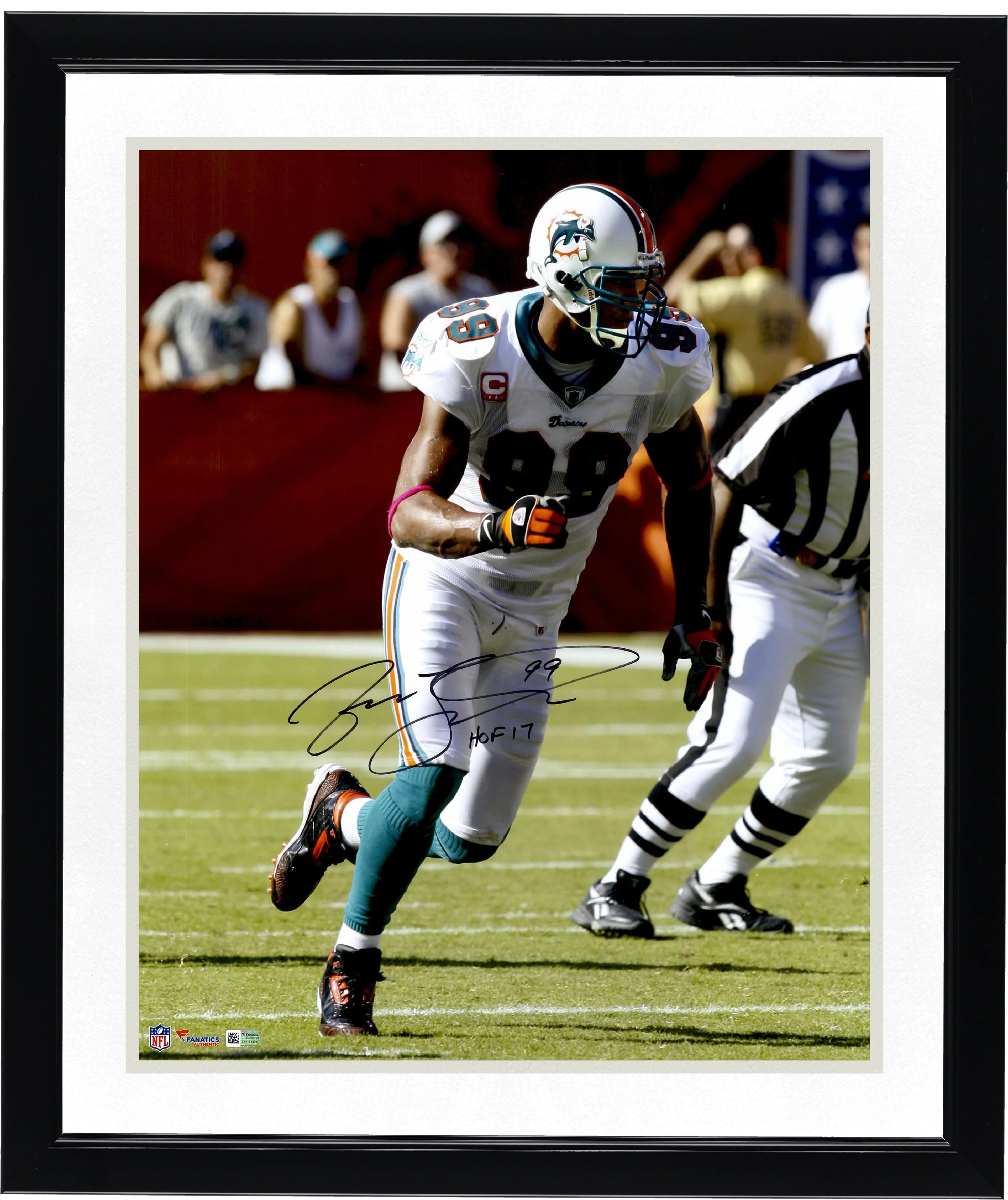 Jason Taylor Signed 16 x 20 Photograph | Miami Dolphins HOF 17