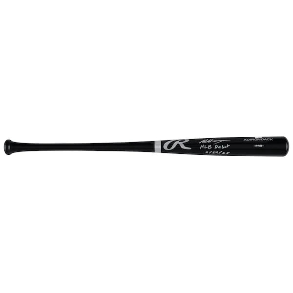 Marcelo Mayer Signed Black Rawlings Pro Bat | MLB Debut 5/24/25