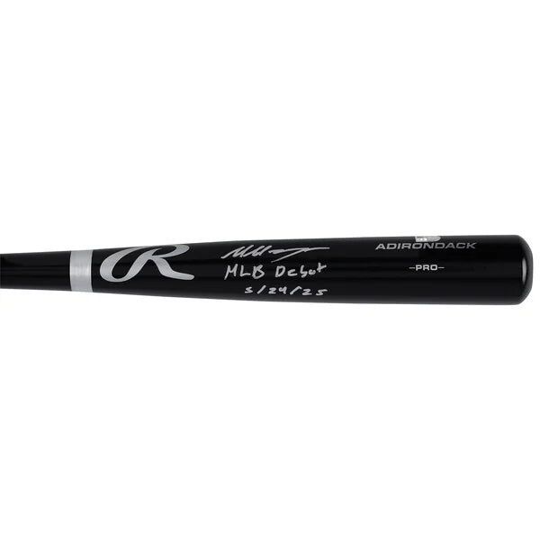 Marcelo Mayer Signed Black Rawlings Pro Bat | MLB Debut 5/24/25