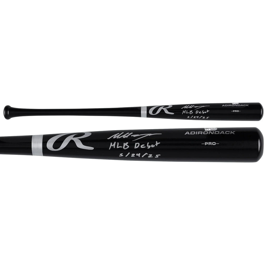Marcelo Mayer Signed Black Rawlings Pro Bat | MLB Debut 5/24/25