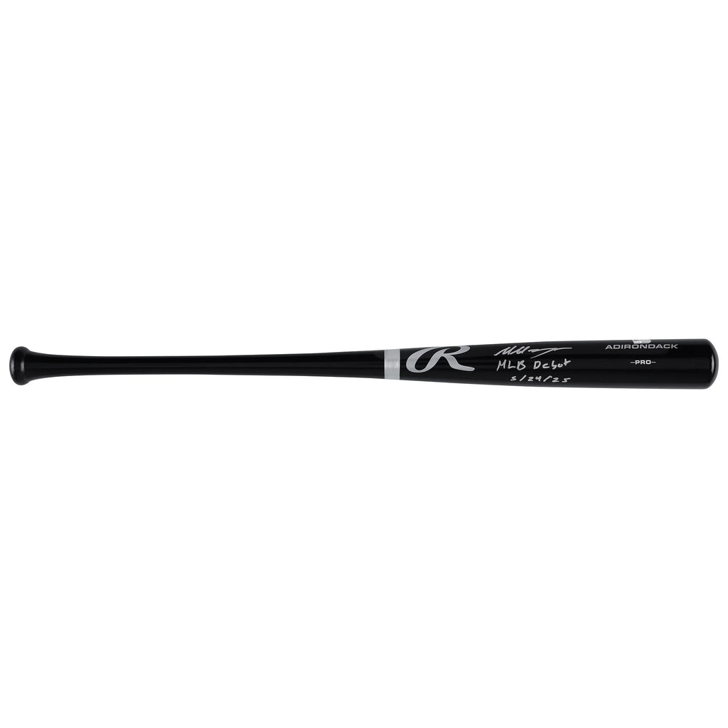 Marcelo Mayer Signed Black Rawlings Pro Bat | MLB Debut 5/24/25