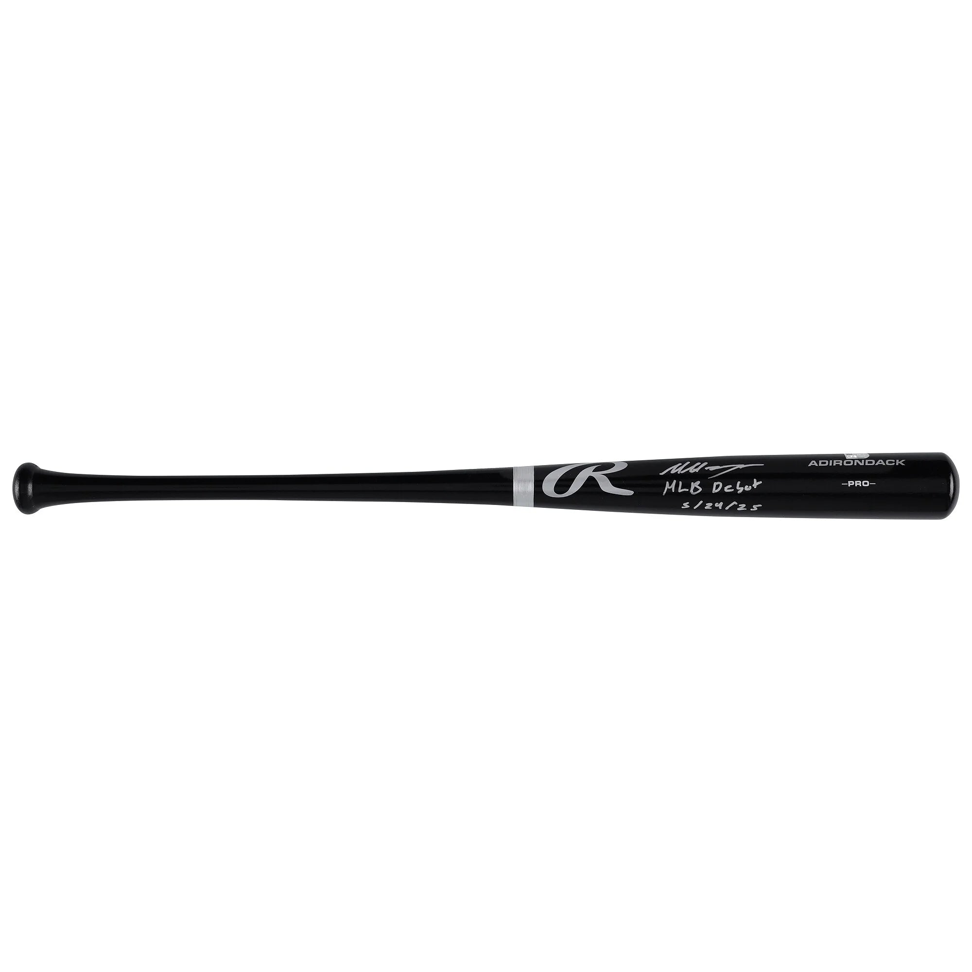 Marcelo Mayer Signed Black Rawlings Pro Bat | MLB Debut 5/24/25
