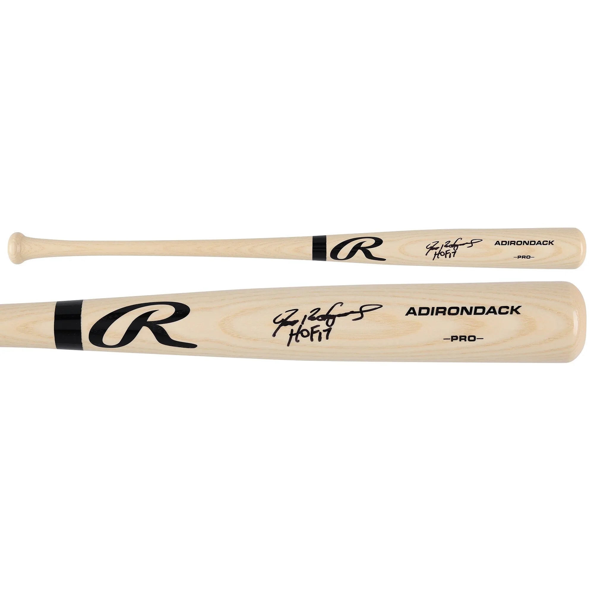 Ivan Rodriguez Signed Blonde Rawlings Pro Bat | HOF 17 Inscription