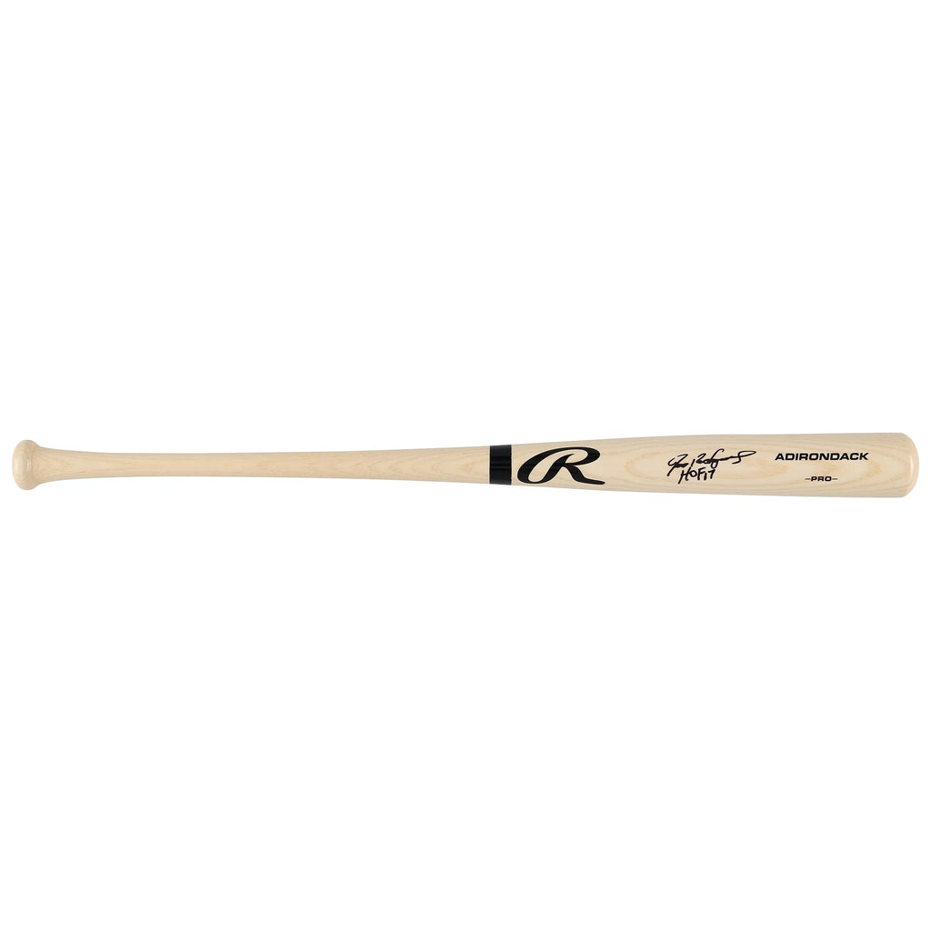 Ivan Rodriguez Signed Blonde Rawlings Pro Bat | HOF 17 Inscription