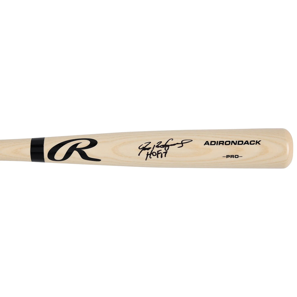 Ivan Rodriguez Signed Blonde Rawlings Pro Bat | HOF 17 Inscription