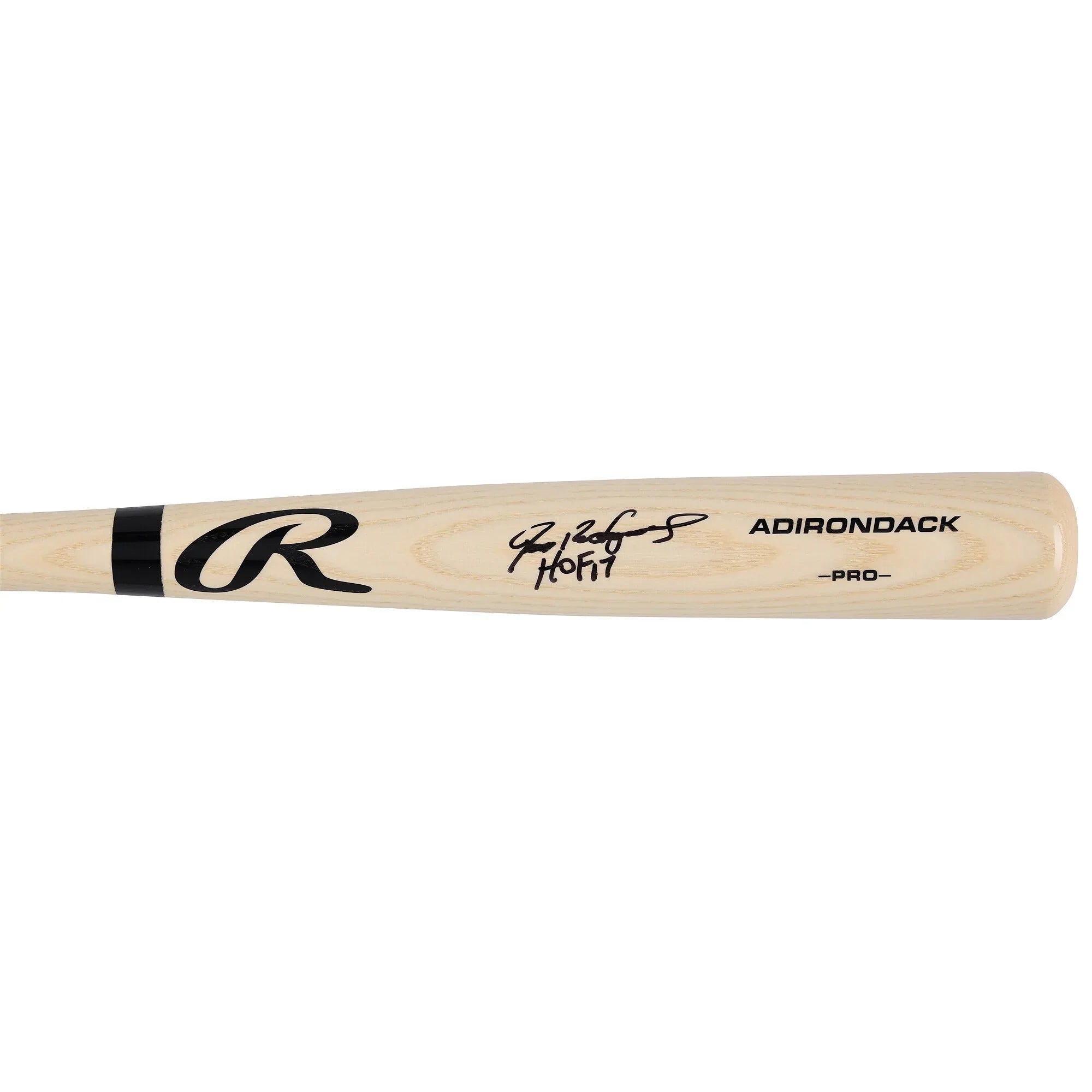 Ivan Rodriguez Signed Blonde Rawlings Pro Bat | HOF 17 Inscription