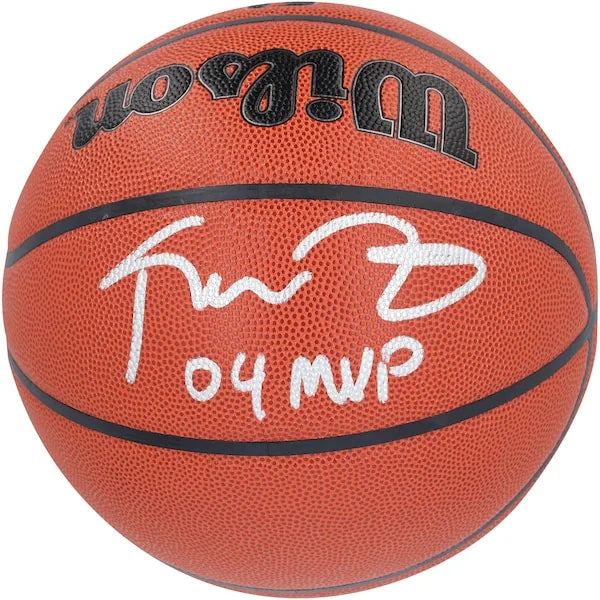 Kevin Garnett Signed Timberwolves Basketball | 2004 MVP Inscription