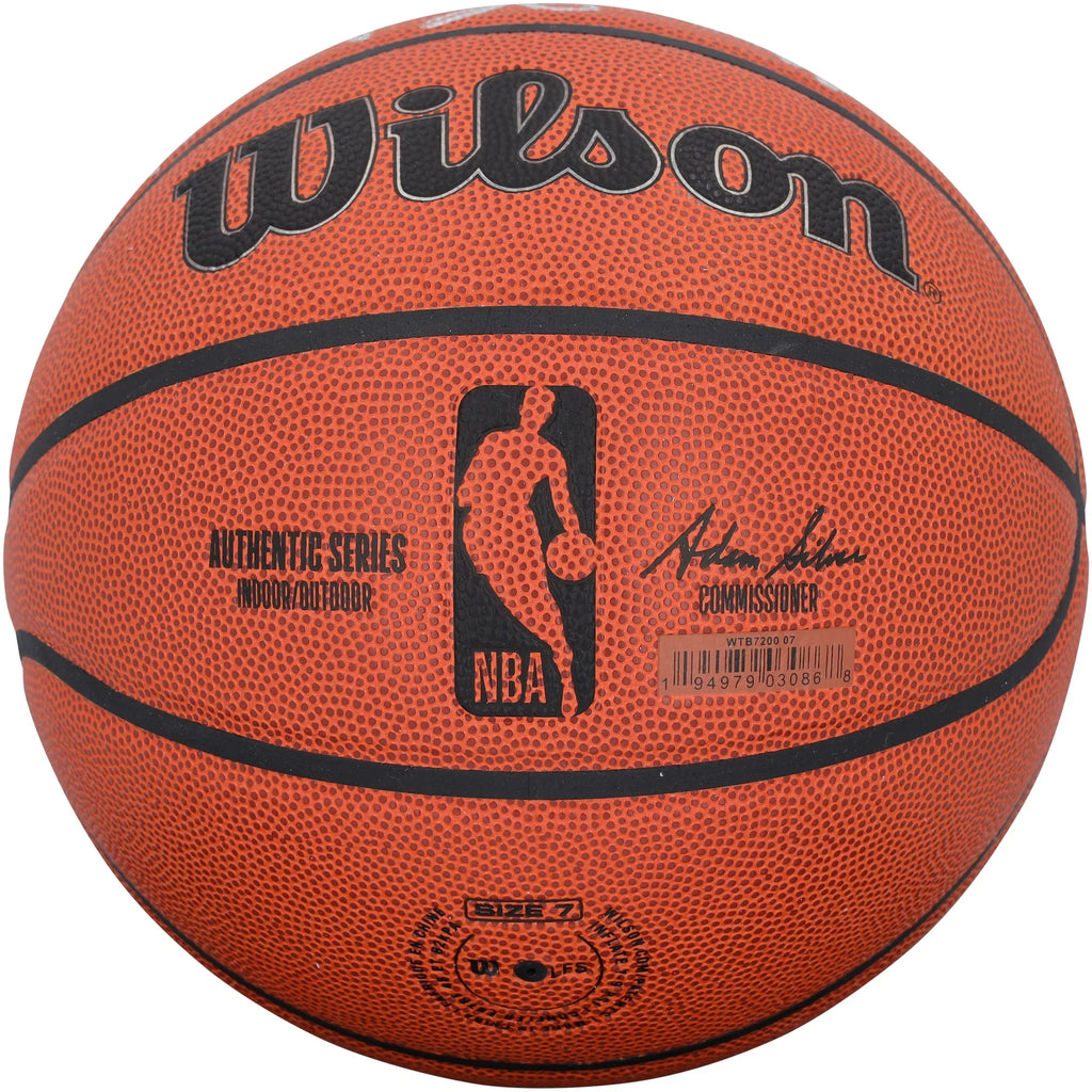Magic Johnson, Kareem Abdul-Jabbar & James Worthy Signed Lakers Basketball | HOF Inscripti