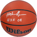 Hakeem Olajuwon Signed Rockets Basketball | HOF 08 Inscription
