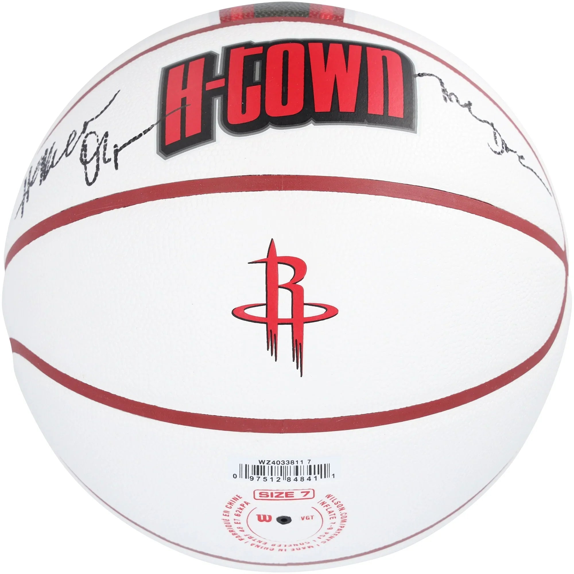 Hakeem Olajuwon Signed Rockets Basketball | 2024-25 City Edition with "The Dream" Inscript