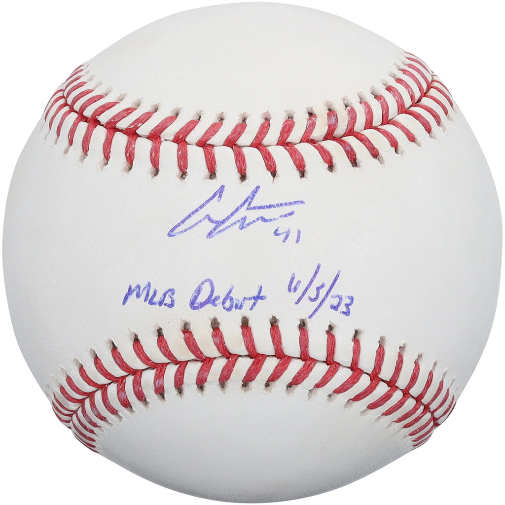 Andrew Abbott Signed Baseball | MLB Debut 6/5/23 Inscription