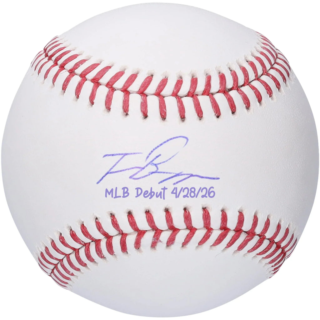 Travis Bazzana Signed Baseball | MLB Debut 4/28/26 Inscription
