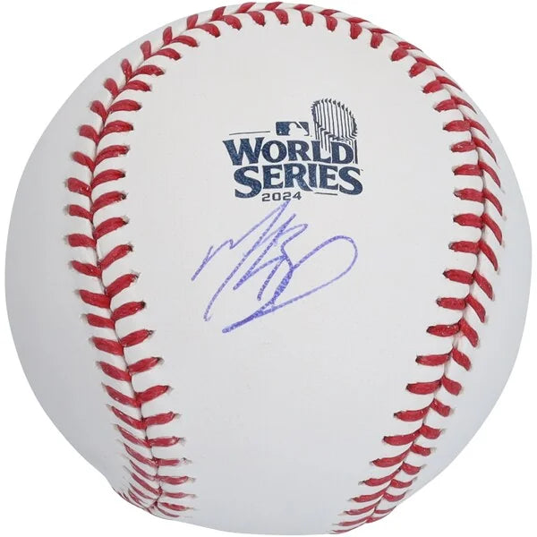 Mookie Betts Signed 2024 World Series Logo Baseball | Dodgers