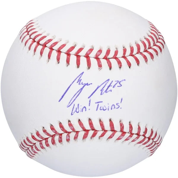 Byron Buxton Signed Baseball | Win! Twins! Inscription