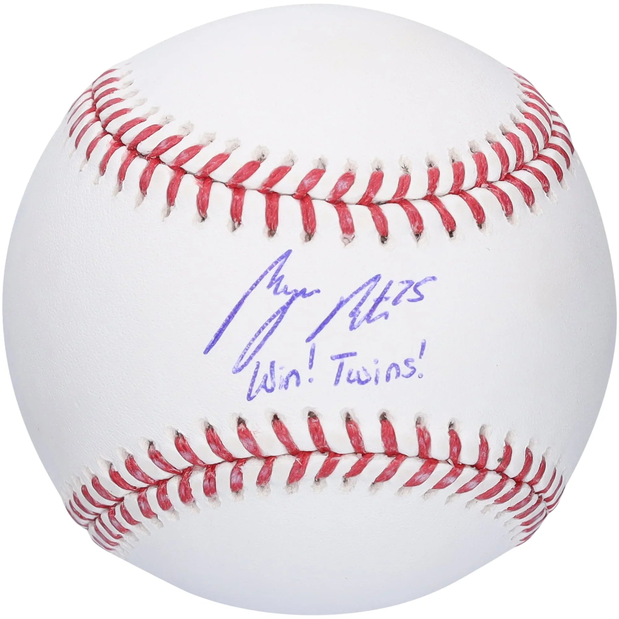 Byron Buxton Signed Baseball | Win! Twins! Inscription
