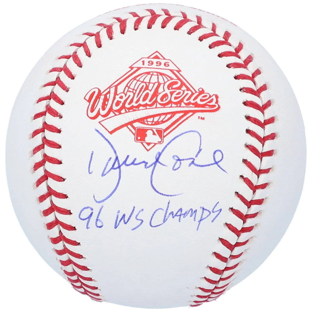 David Cone Signed 1996 World Series Baseball | 96 WS Champs Inscription