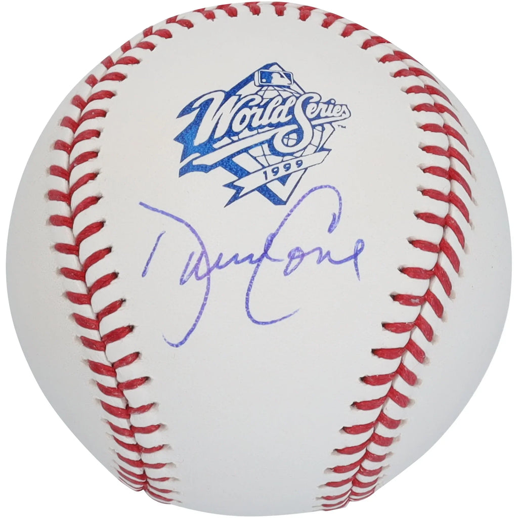 David Cone Signed 1999 World Series Logo Baseball | Yankees