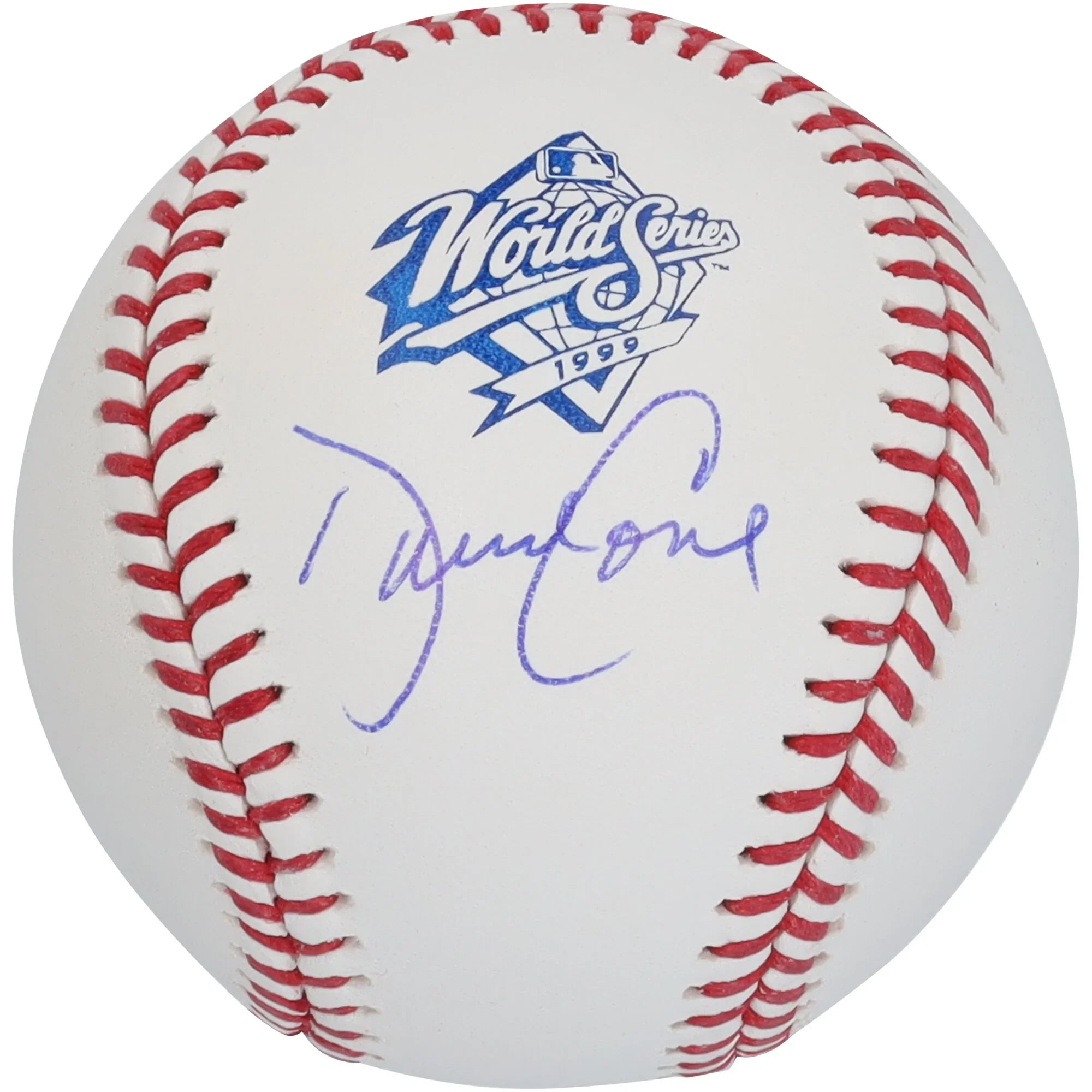 David Cone Signed 1999 World Series Logo Baseball | Yankees