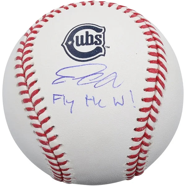 2025 Pete Crow-Armstrong Signed Cubs Baseball | Fly The W Inscription