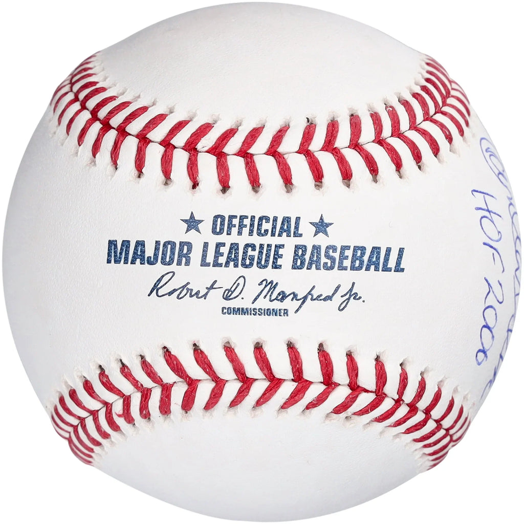 Carlton Fisk Signed Hall of Fame Logo Baseball | HOF 2000 Inscription