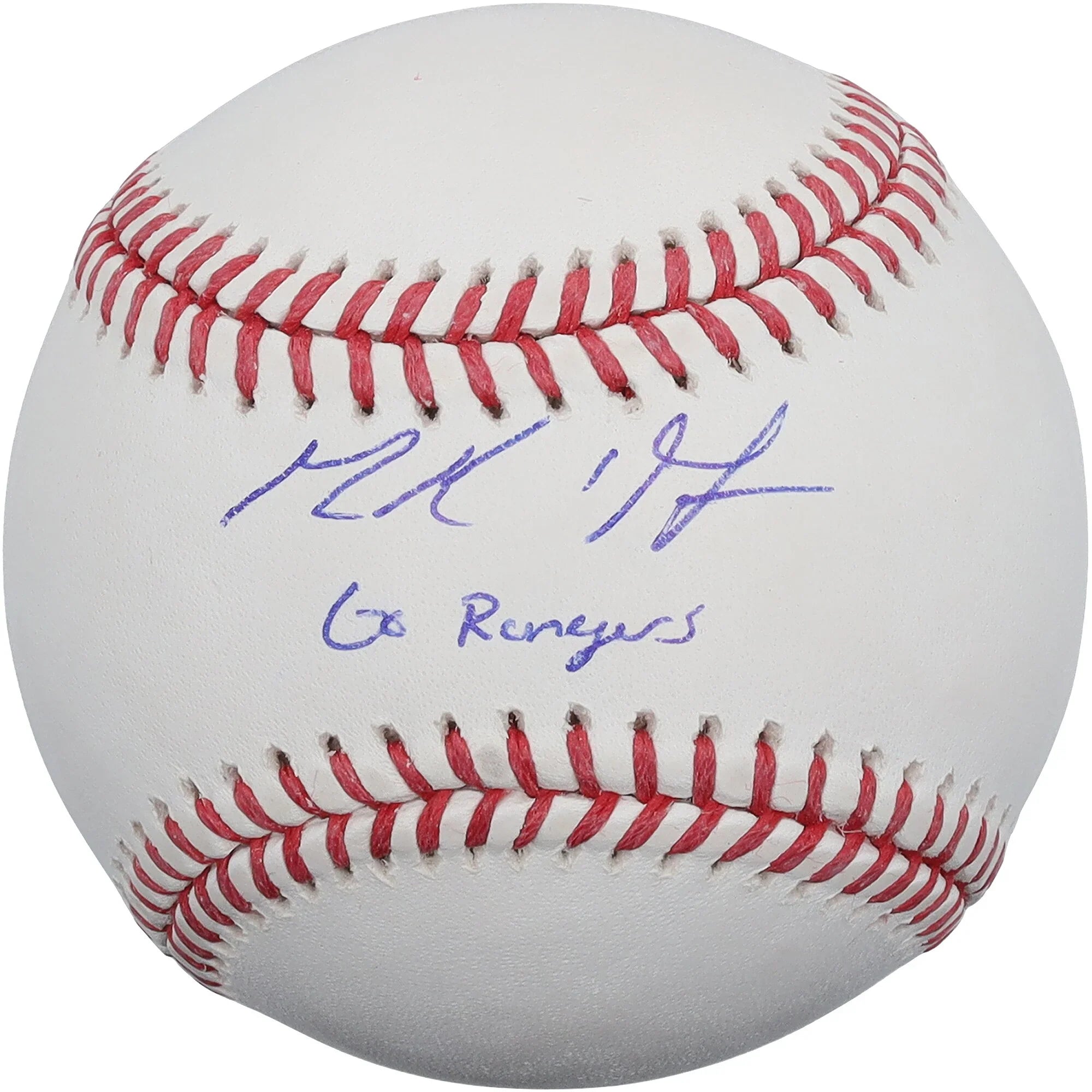 MacKenzie Gore Signed Baseball | Go Rangers Inscription