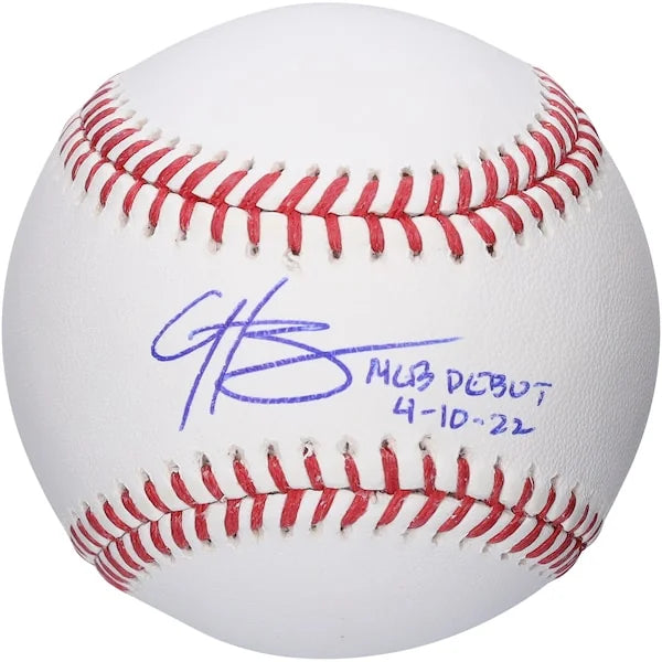 Hunter Greene Signed Baseball | MLB Debut 4-10-22 Inscription