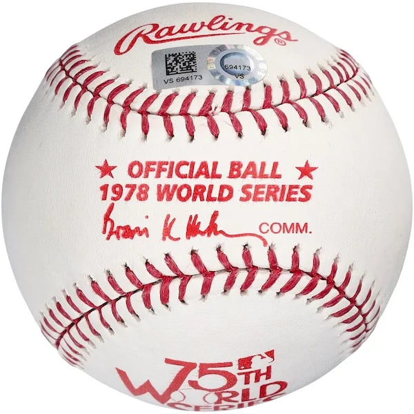 Reggie Jackson Signed 1978 World Series Baseball | 78 WS Champs Inscription