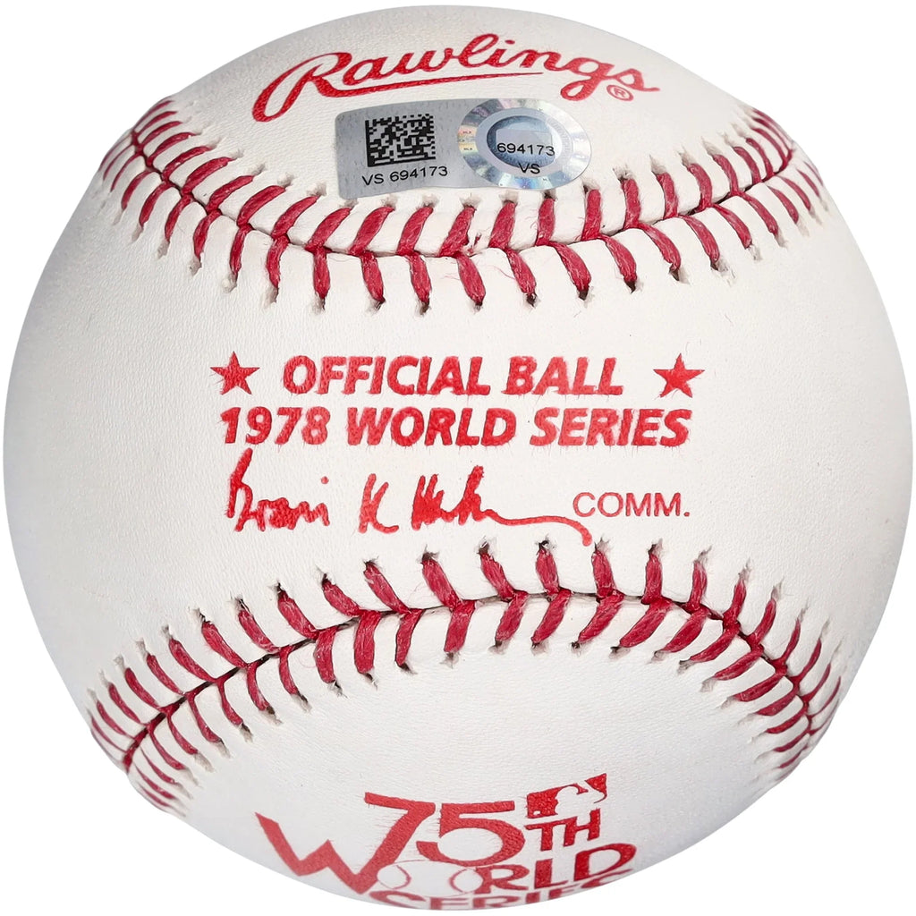 Reggie Jackson Signed 1978 World Series Baseball | 78 WS Champs Inscription