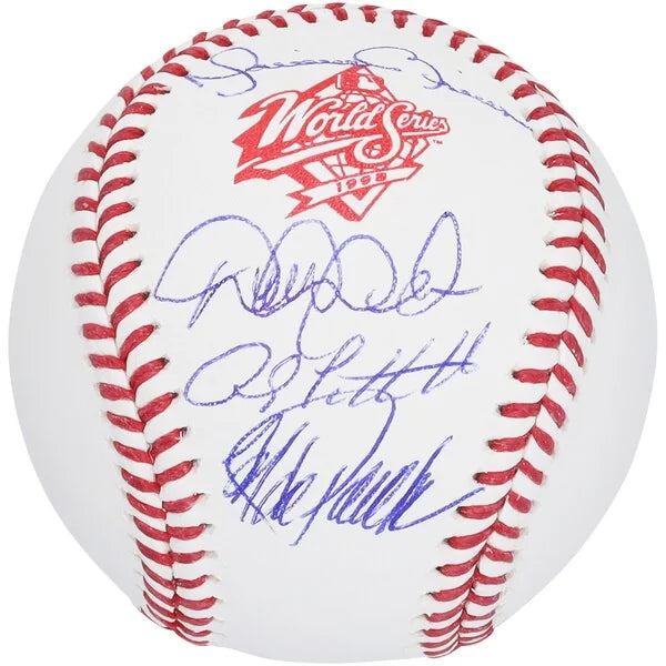 Derek Jeter, Andy Pettitte, Jorge Posada & Mariano Rivera Signed 1998 World Series Basebal