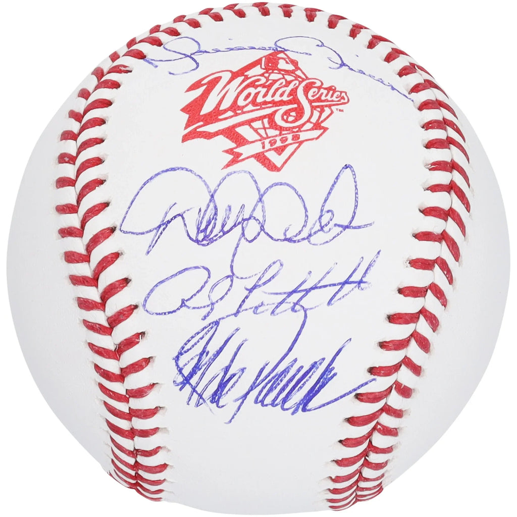 Derek Jeter, Andy Pettitte, Jorge Posada & Mariano Rivera Signed 1998 World Series Basebal