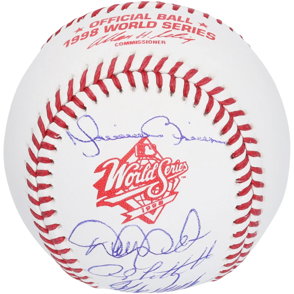 Derek Jeter, Andy Pettitte, Jorge Posada & Mariano Rivera Signed 1998 World Series Basebal