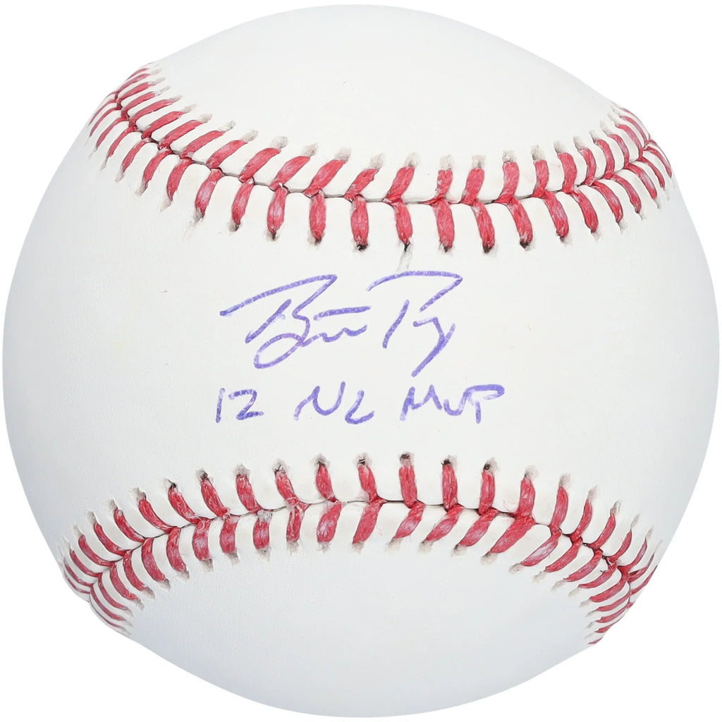 Buster Posey Signed Baseball | 12 NL MVP Inscription