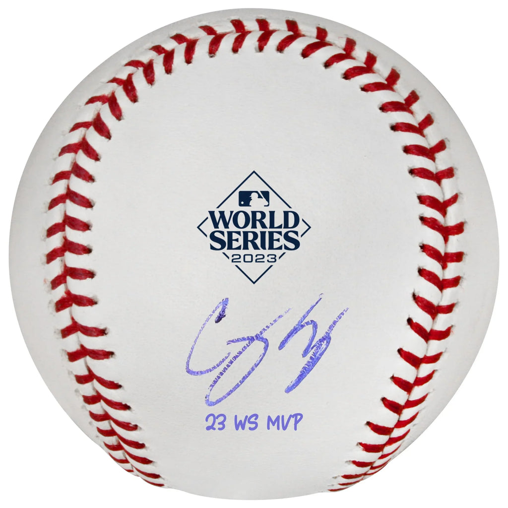 Corey Seager Signed 2023 World Series Baseball | '23 WS MVP Inscription
