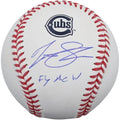 2025 Matt Shaw Signed Chicago Cubs Baseball | Fly The W Inscription