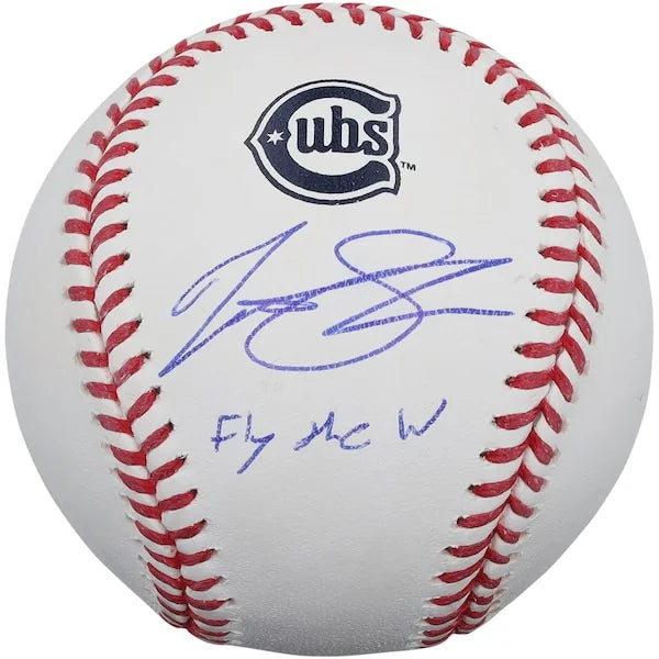 2025 Matt Shaw Signed Chicago Cubs Baseball | Fly The W Inscription