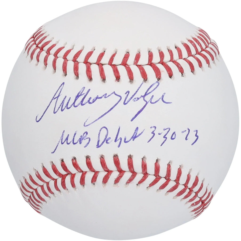 Anthony Volpe Signed Baseball | MLB Debut 3-30-23 Inscription