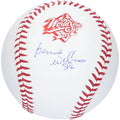 Bernie Williams Signed 1998 World Series Logo Baseball | Yankees