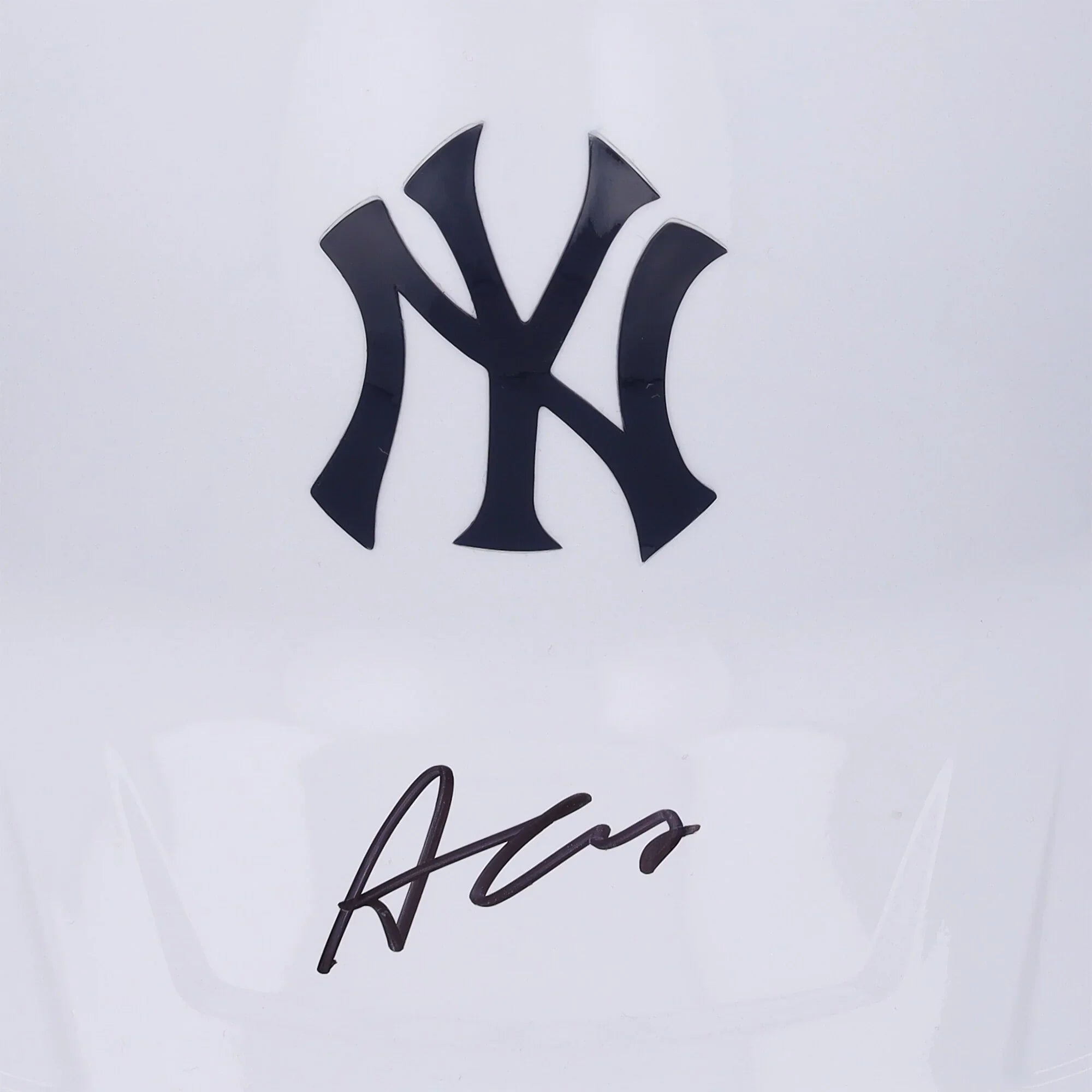 Austin Wells Signed Yankees White Chrome Rawlings Helmet | Authenticated