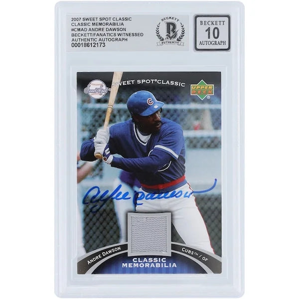 Andre Dawson Signed 2007 Upper Deck Sweet Spot Classic Card | Graded 10
