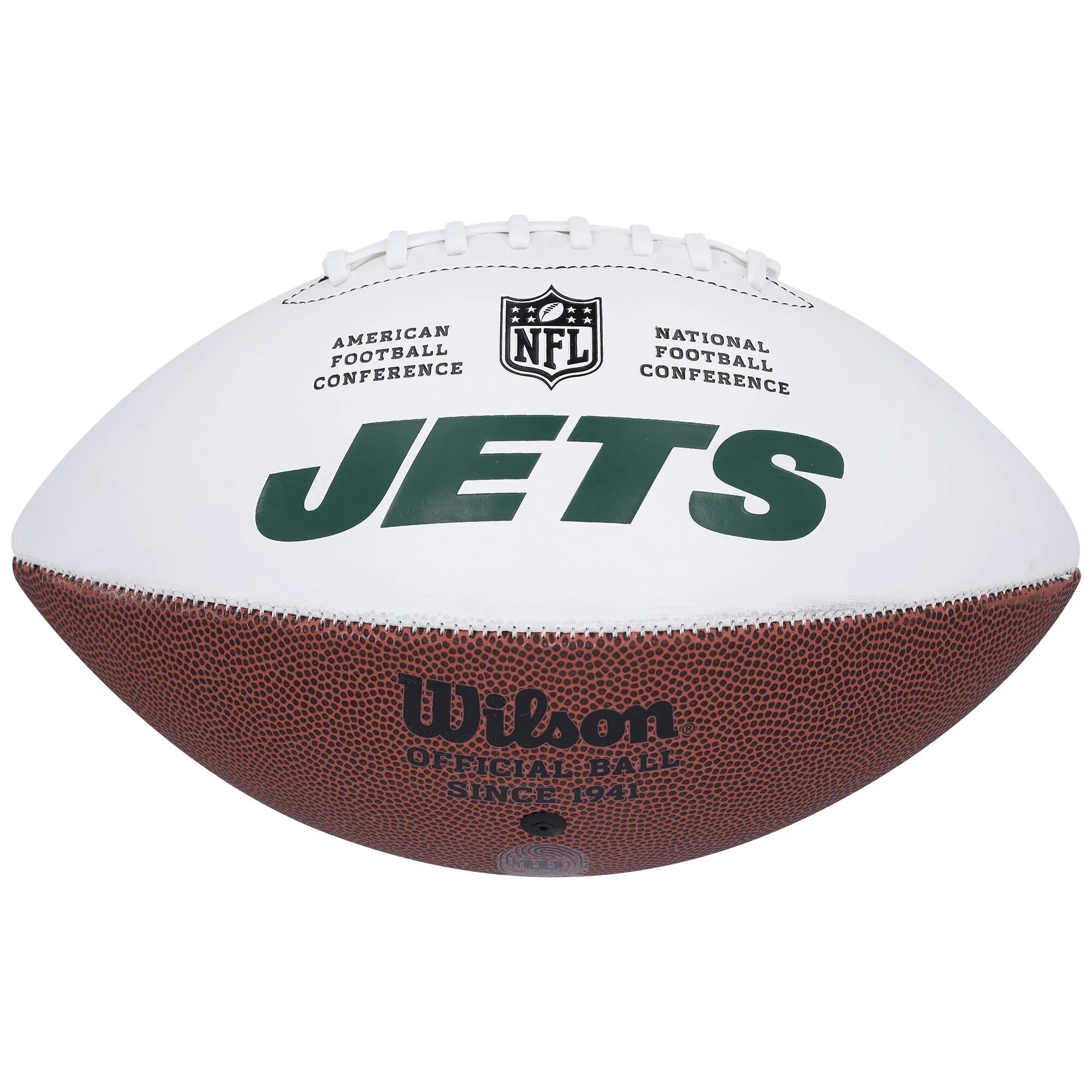 Braelon Allen Signed Jets Football | Wilson White Panel
