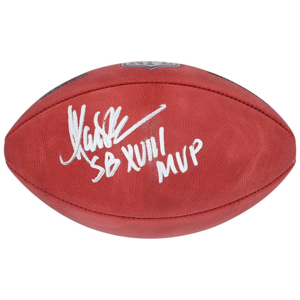 Marcus Allen Signed Raiders Football | SB XVIII MVP Inscription