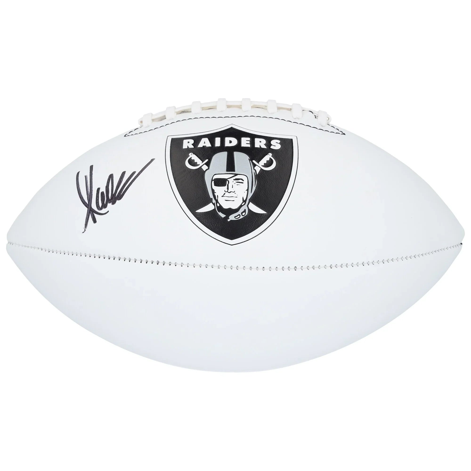 Marcus Allen Signed Raiders Football | Franklin White Panel